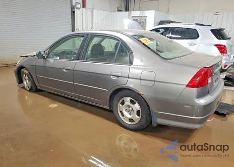 2004 Honda Civic Hybrid from USA, damaged, VIN JHMES95694S013386